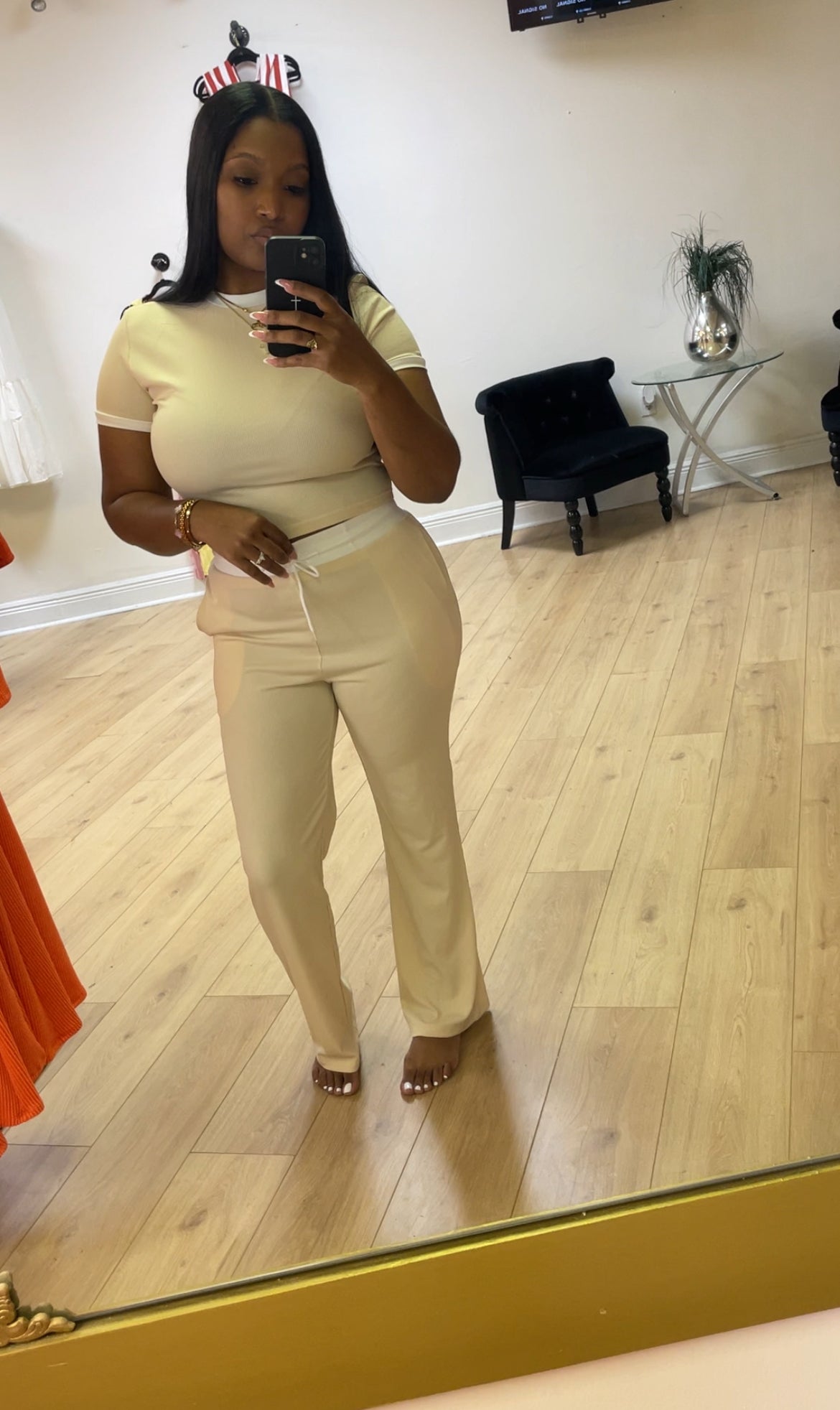 Just Kicking It Set (tan)