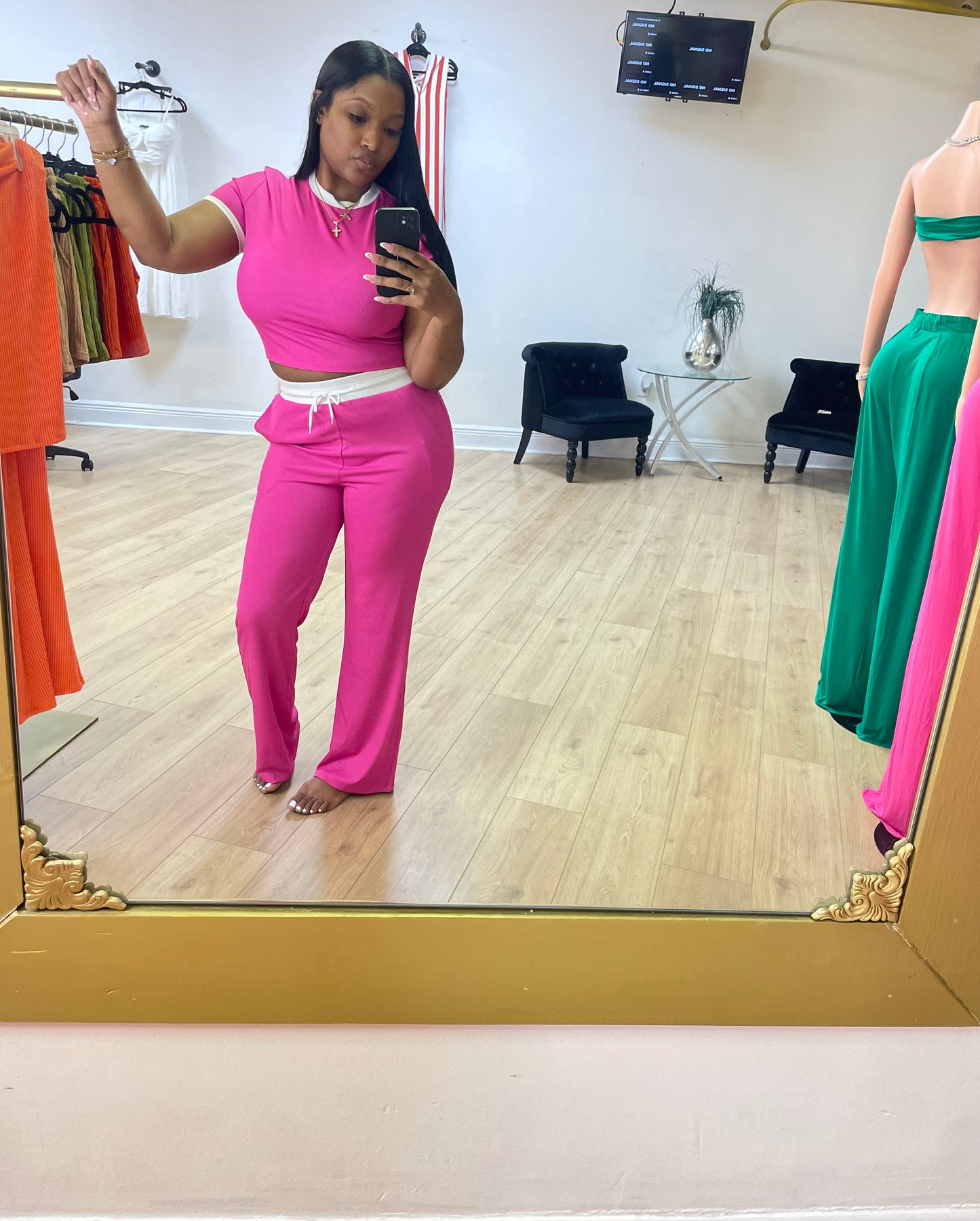Just Kicking It Set (pink)