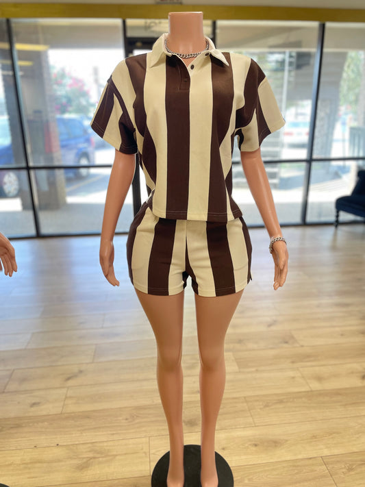 Stripe Set(brown)