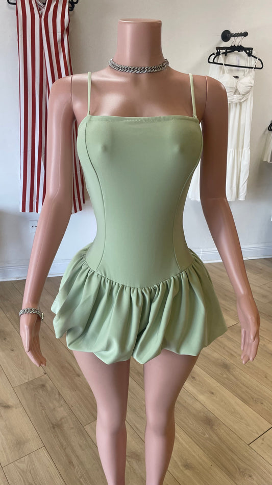 Bubble Dress(sage)